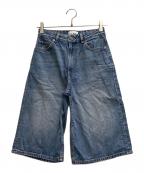 GANNIガニー）の古着「デニムワイドショーツ」｜インディゴ