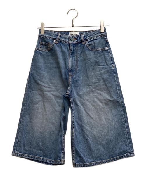 GANNI（ガニー）Ganni (ガニー) デニムワイドショーツ インディゴ サイズ:61cm (W24)の古着・服飾アイテム