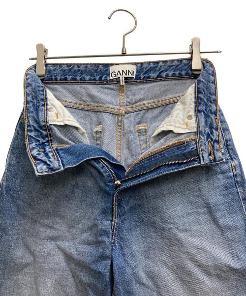 GANNI（ガニー）Ganni (ガニー) デニムワイドショーツ インディゴ サイズ:61cm (W24)の古着・服飾アイテム
