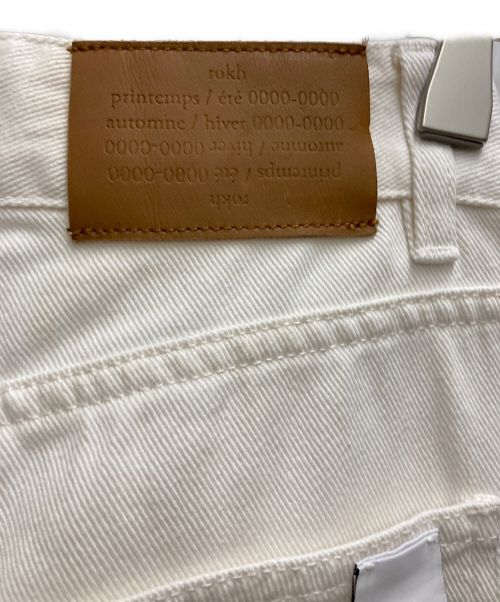 ROKH（ロク）ROKH (ロク) カッティングデニム ホワイト サイズ:34の古着・服飾アイテム