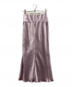 THINGS THAT MATTERシングスザットマター）の古着「サテンスカート」｜ピンク