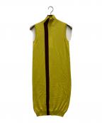 MARNIマルニ）の古着「ノースリーブニットワンピース」｜イエロー