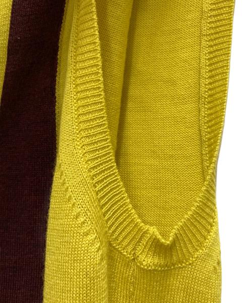MARNI（マルニ）MARNI (マルニ) ノースリーブニットワンピース イエロー サイズ:40の古着・服飾アイテム