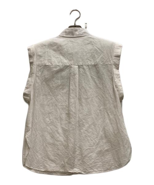 Akiko Ogawa（アキコオガワ）Akiko Ogawa (アキコオガワ) ノースリーブシャツ ホワイト サイズ:38の古着・服飾アイテム