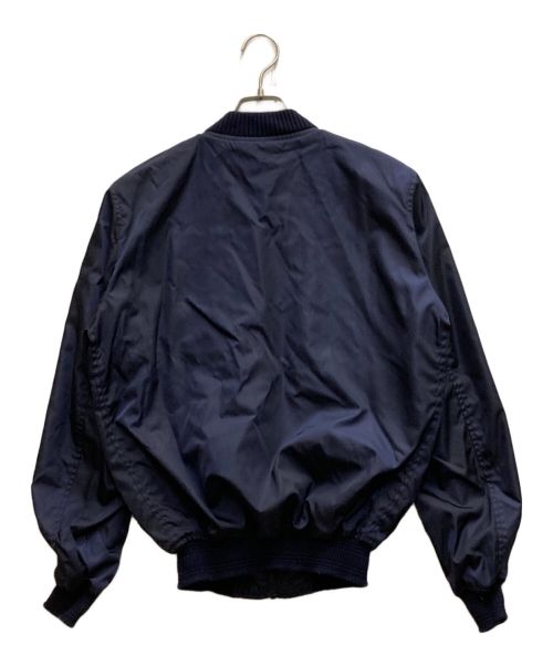 PRADA（プラダ）PRADA (プラダ) ナイロンボンバージャケット ネイビー サイズ:46の古着・服飾アイテム