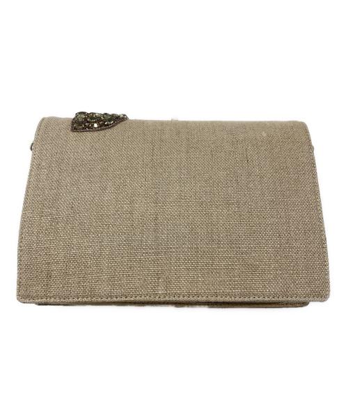 Roger Vivier（ロジェ ヴィヴィエ）Roger Vivier (ロジェ ヴィヴィエ) ビジューショルダーバッグ ベージュの古着・服飾アイテム