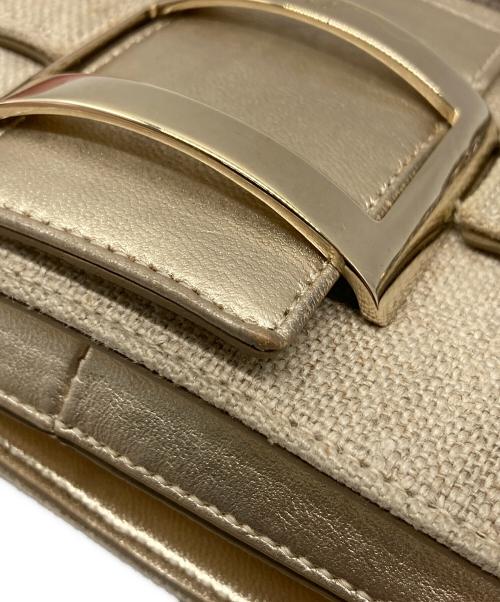 Roger Vivier（ロジェ ヴィヴィエ）Roger Vivier (ロジェ ヴィヴィエ) ビジューショルダーバッグ ベージュの古着・服飾アイテム