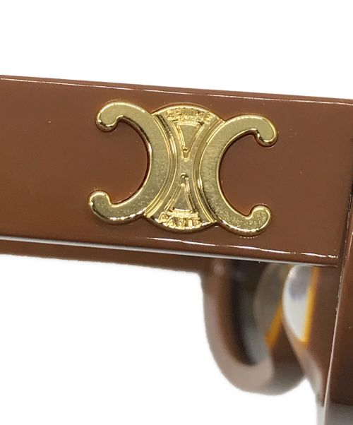 CELINE（セリーヌ）CELINE (セリーヌ) トリオンフサングラス ブラウン サイズ:52□22 145の古着・服飾アイテム