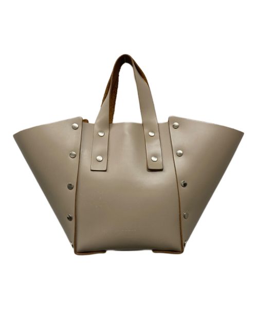 HENDER SCHEME（エンダースキーマ）HENDER SCHEME (エンダースキーマ) アッセンブルハンドバッグ ベージュの古着・服飾アイテム
