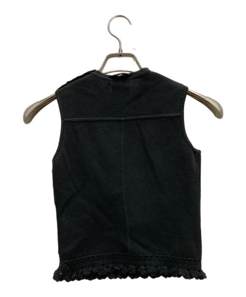 CHANEL（シャネル）CHANEL (シャネル) コットンニットベスト ブラック サイズ:36の古着・服飾アイテム