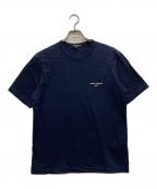 COMME des GARCONS HOMMEコムデギャルソン オム）の古着「綿天竺 製品プリント」｜ネイビー