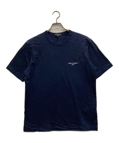 COMME des GARCONS HOMME（コムデギャルソン オム）COMME des GARCONS HOMME (コムデギャルソン オム) 綿天竺 製品プリント ネイビー サイズ:Ｌの古着・服飾アイテム