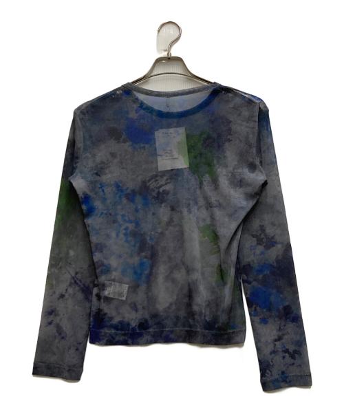 Y's（ワイズ）Y's (ワイズ) チュールペイント柄カットソー パープル サイズ:2 未使用品の古着・服飾アイテム