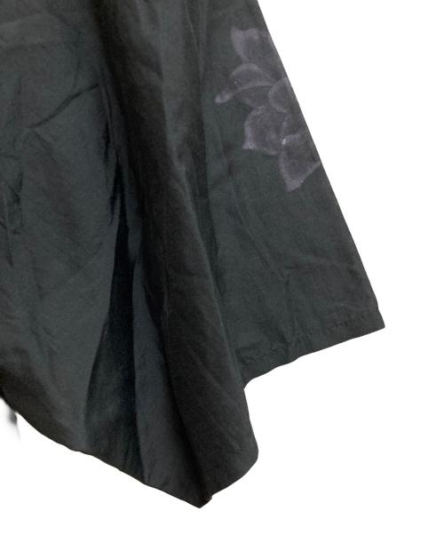 Yohji Yamamoto collections（ヨウジヤマモトコレクションズ）Yohji Yamamoto collections (ヨウジヤマモトコレクションズ) ドレーププリントシャツ ブラック サイズ:2の古着・服飾アイテム