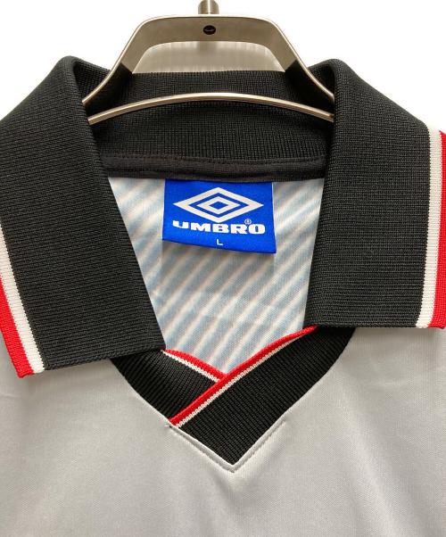 UMBRO（アンブロ）UMBRO (アンブロ) BAL (バル) SOCCER JERSEYゲームシャツ グレー サイズ:Lの古着・服飾アイテム