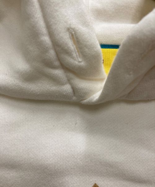 GUCCI（グッチ）GUCCI (グッチ) adidas (アディダス) シェリーライン スリーストライプ トレフォイル ロゴ スウェット パーカー ホワイト サイズ:Mの古着・服飾アイテム