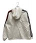 GUCCI (グッチ) adidas (アディダス) シェリーライン スリーストライプ トレフォイル ロゴ スウェット パーカー ホワイト サイズ:M：37000円