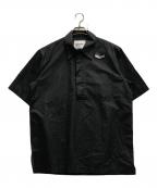 JIL SANDERジルサンダー）の古着「ハーフジップ ショートスリーブシャツ」｜ブラック