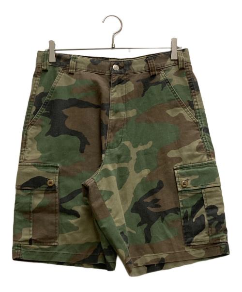 OLD STUSSY（オールドステューシー）OLD stussy (オールドステューシー) カモフラカーゴショーツ オリーブ サイズ:83.5cm (W33)の古着・服飾アイテム