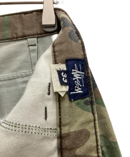 OLD STUSSY（オールドステューシー）OLD stussy (オールドステューシー) カモフラカーゴショーツ オリーブ サイズ:83.5cm (W33)の古着・服飾アイテム