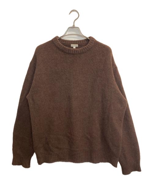 STEVEN ALAN（スティーブンアラン）STEVEN ALAN (スティーブンアラン) Y/SHAGGY CREW KNIT ブラウン サイズ:Ⅼの古着・服飾アイテム