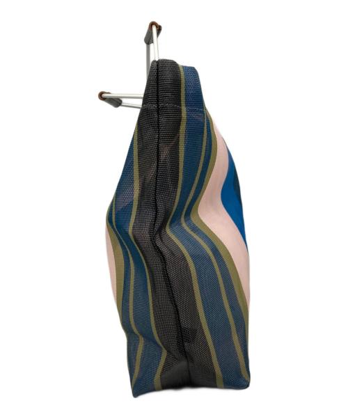 MARNI（マルニ）MARNI (マルニ) MARKET STRIPE BAG ネイビー×ピンクの古着・服飾アイテム