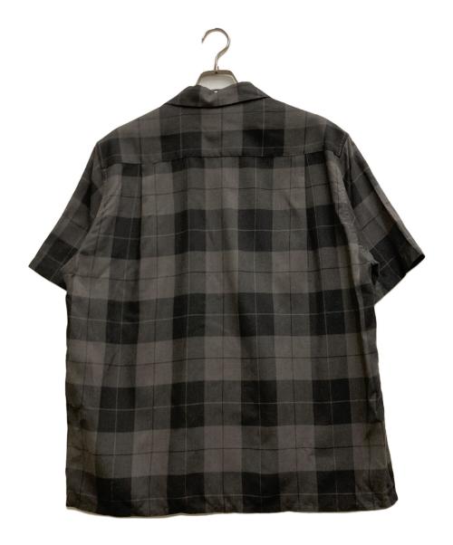 WACKO MARIA（ワコマリア）WACKO MARIA (ワコマリア) OMBRAY CHECK OPEN COLLAR SHIRT S/S グレー サイズ:Mの古着・服飾アイテム