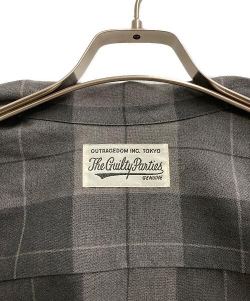 WACKO MARIA（ワコマリア）WACKO MARIA (ワコマリア) OMBRAY CHECK OPEN COLLAR SHIRT S/S グレー サイズ:Mの古着・服飾アイテム