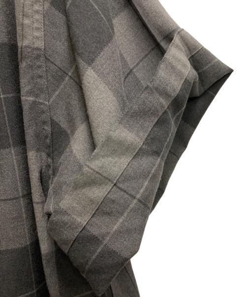 WACKO MARIA（ワコマリア）WACKO MARIA (ワコマリア) OMBRAY CHECK OPEN COLLAR SHIRT S/S グレー サイズ:Mの古着・服飾アイテム