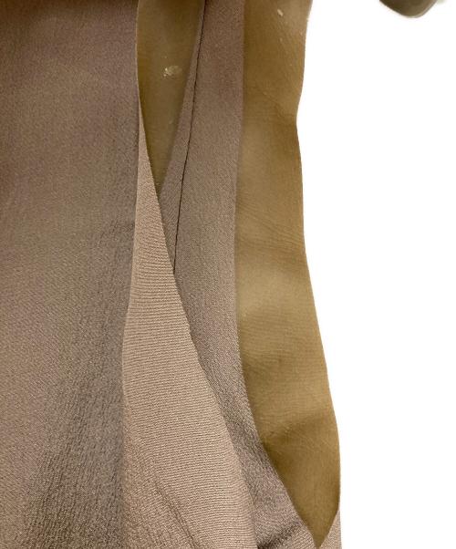Maison Margiela（メゾンマルジェラ）Maison Margiela (メゾンマルジェラ) シルクドレープワンピース ベージュ サイズ:42の古着・服飾アイテム