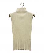 PLEATS PLEASEプリーツプリーズ）の古着「プリーツブラウス」｜ホワイト