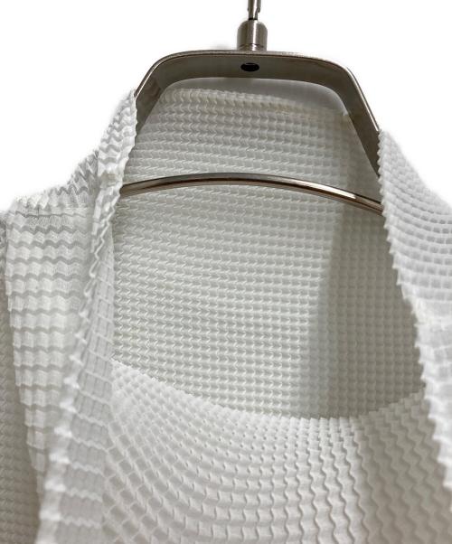 ISSEY MIYAKE PLEATS T（イッセイミヤケ プリーツ）ISSEY MIYAKE PLEATS T (イッセイミヤケ プリーツ) カットソー ホワイト サイズ:３の古着・服飾アイテム