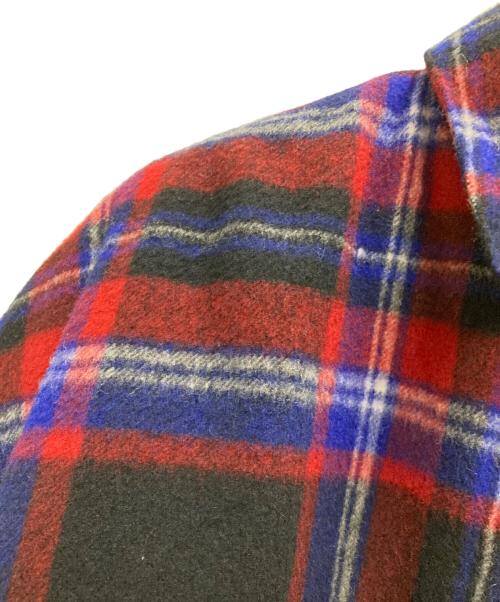seven by seven（セブンバイセブン）seven by seven (セブンバイセブン) CPOチェックジャケット レッド×ネイビー サイズ:Ⅼの古着・服飾アイテム