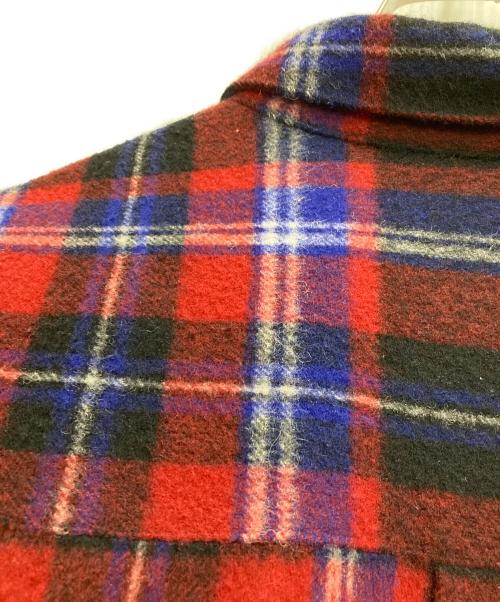 seven by seven（セブンバイセブン）seven by seven (セブンバイセブン) CPOチェックジャケット レッド×ネイビー サイズ:Ⅼの古着・服飾アイテム