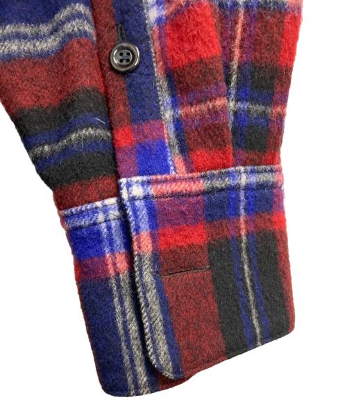 seven by seven（セブンバイセブン）seven by seven (セブンバイセブン) CPOチェックジャケット レッド×ネイビー サイズ:Ⅼの古着・服飾アイテム