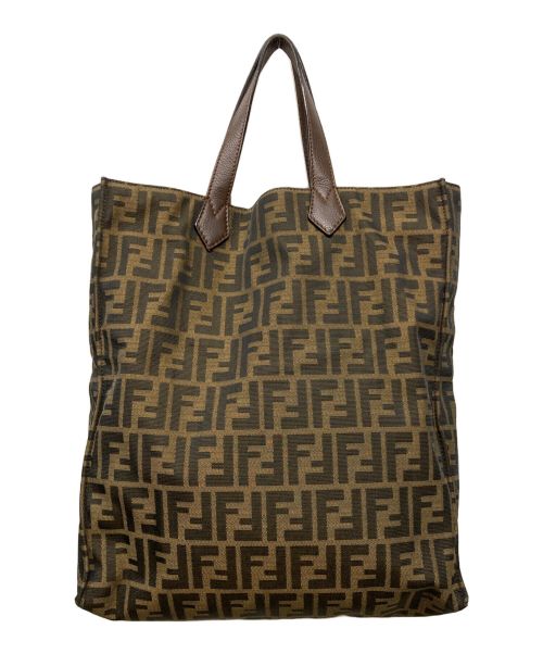 FENDI（フェンディ）FENDI (フェンディ) ズッカ柄トートバッグ ブラウンの古着・服飾アイテム
