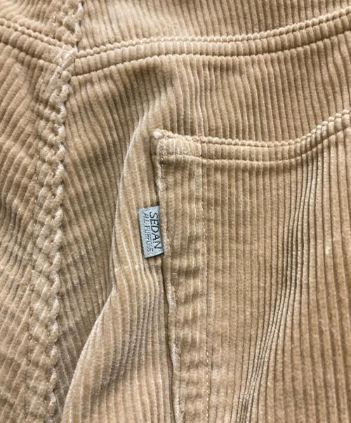 SEDAN ALL-PURPOSE（セダンオールパーパス）SEDAN ALL-PURPOSE (セダンオールパーパス) Oval Logo Corduroy Pant ベージュ サイズ:Ⅼの古着・服飾アイテム