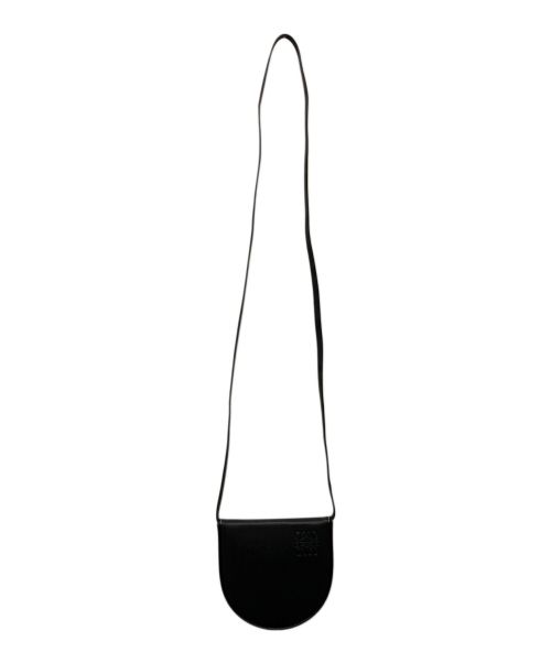 LOEWE（ロエベ）LOEWE (ロエベ) BOLSO HEEL アナグラムショルダーポーチ ブラックの古着・服飾アイテム