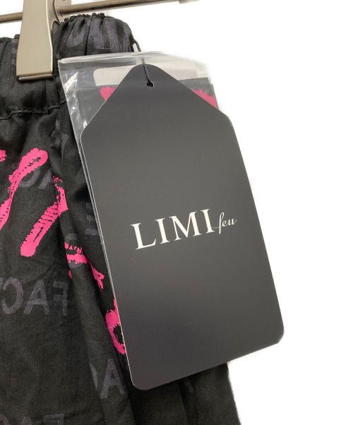 LIMI feu（リミフゥ）LIMI feu (リミフゥ) 変形タッグスカート ブラック×ピンク サイズ:2の古着・服飾アイテム