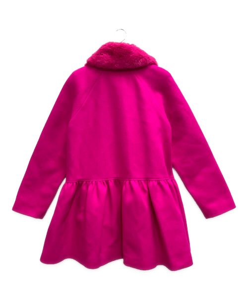 Kate Spade（ケイトスペード）Kate Spade (ケイトスペード) Faux Fur Flounce Wool Coat ピンク サイズ:Mの古着・服飾アイテム