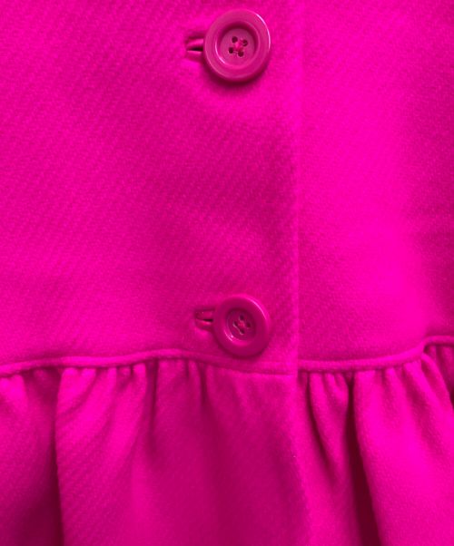 Kate Spade（ケイトスペード）Kate Spade (ケイトスペード) Faux Fur Flounce Wool Coat ピンク サイズ:Mの古着・服飾アイテム