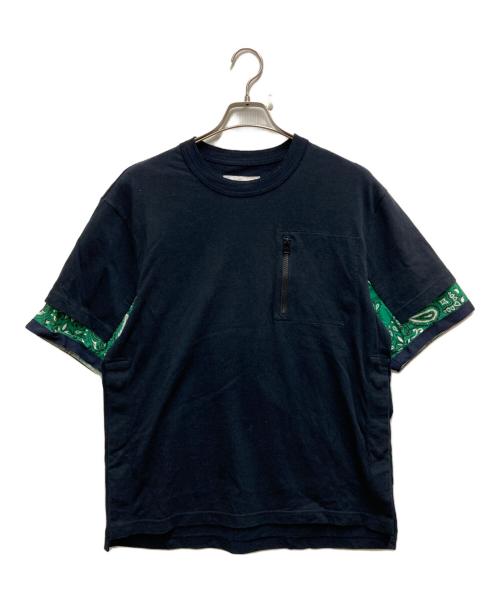sacai（サカイ）sacai (サカイ) Bandana Print T-Shirt ネイビー サイズ:1の古着・服飾アイテム