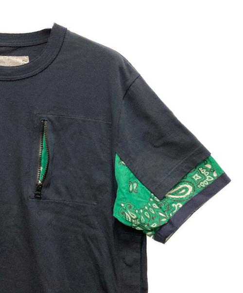 sacai（サカイ）sacai (サカイ) Bandana Print T-Shirt ネイビー サイズ:1の古着・服飾アイテム