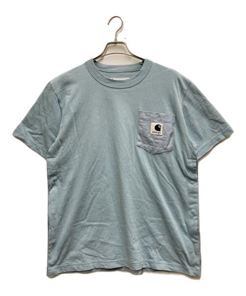 sacai（サカイ）sacai (サカイ) CarHartt (カーハート) Tシャツ ブルー サイズ:3の古着・服飾アイテム