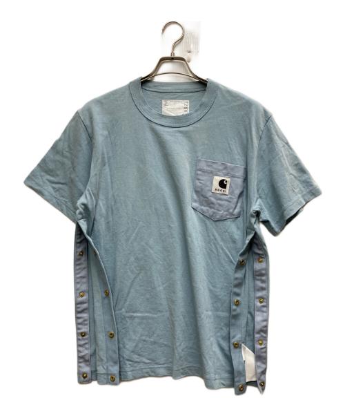 sacai（サカイ）sacai (サカイ) CarHartt (カーハート) Tシャツ ブルー サイズ:3の古着・服飾アイテム