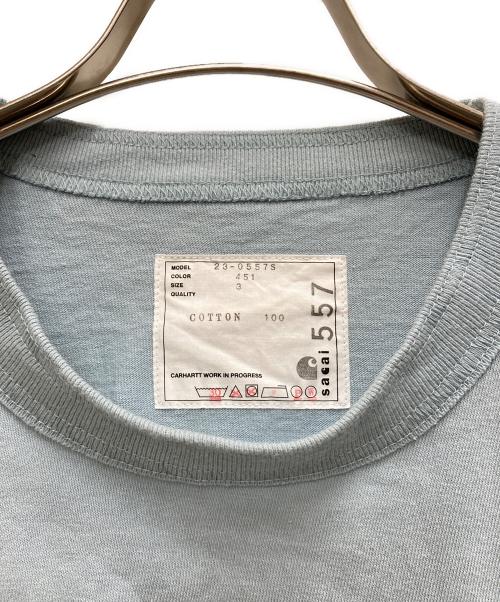 sacai（サカイ）sacai (サカイ) CarHartt (カーハート) Tシャツ ブルー サイズ:3の古着・服飾アイテム
