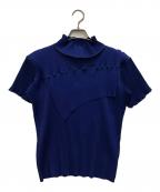 todo KOTOHA YOKOZAWAトゥードゥーコトハヨコザワ）の古着「プリーツカットソー」｜ブルー
