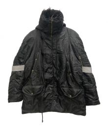 MM6 Maison Margiela（エムエムシックスメゾンマルジェラ）の古着「NYLON BOMBER JACKET」｜ブラック