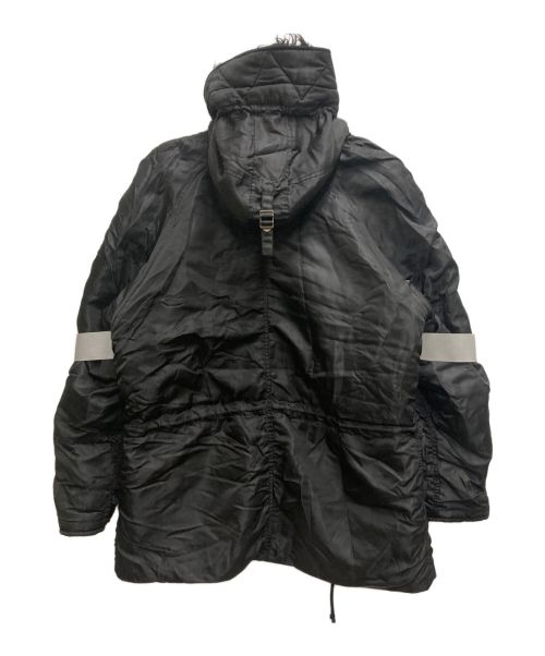 MM6 Maison Margiela（エムエムシックスメゾンマルジェラ）MM6 Maison Margiela (エムエムシックス メゾンマルジェラ) NYLON BOMBER JACKET ブラック サイズ:46の古着・服飾アイテム