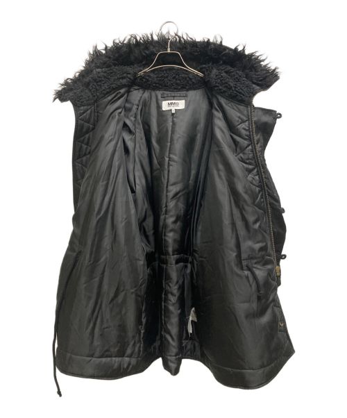 MM6 Maison Margiela（エムエムシックスメゾンマルジェラ）MM6 Maison Margiela (エムエムシックス メゾンマルジェラ) NYLON BOMBER JACKET ブラック サイズ:46の古着・服飾アイテム